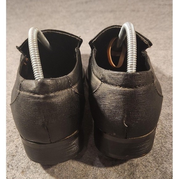 Giorgio Rioni Shoes Mens Size 10 Black Faux Leather‎ Slip On Dress Loafers